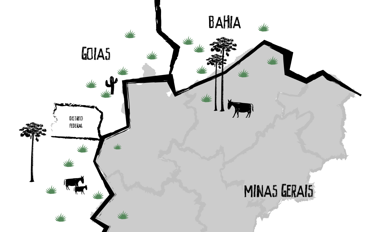 Mapa Grande Sertão Veredas